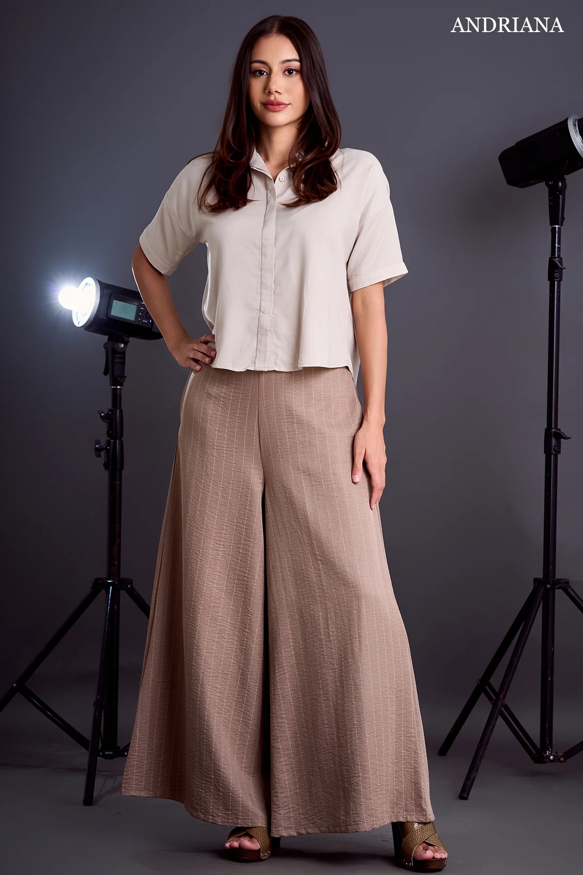 Andriana Women's Stripe Pant - Formal Wear - Image 7