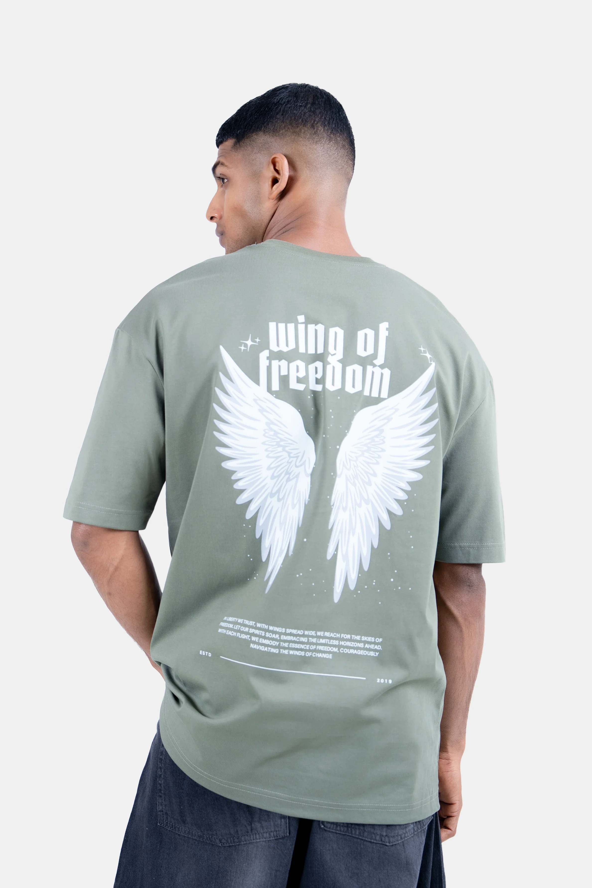 Hustle Men's Crew Neck T-Shirt - Everyday Casual - Image 4