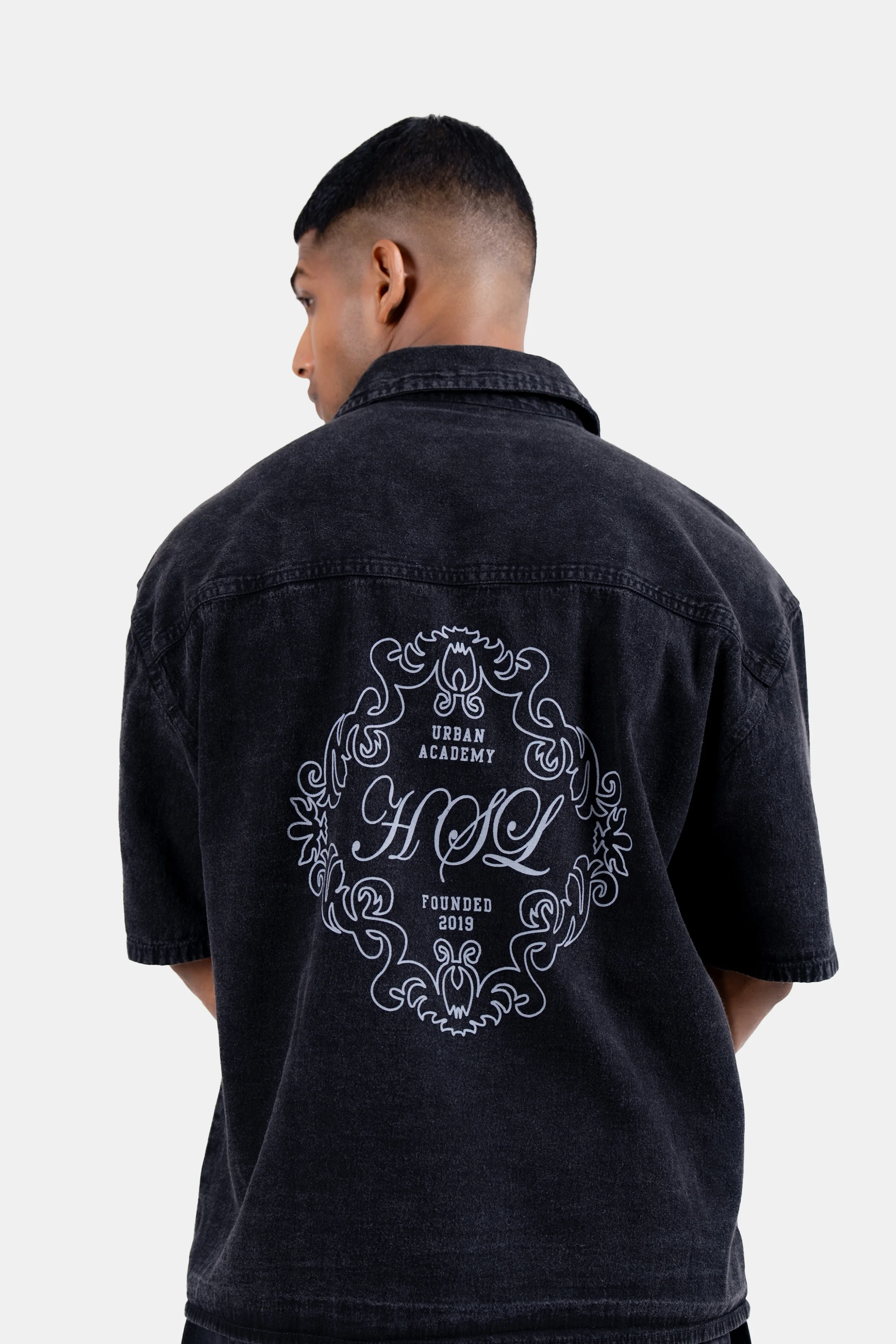 Hustle Men's Denim Shirt - Everyday Casual - Image 3