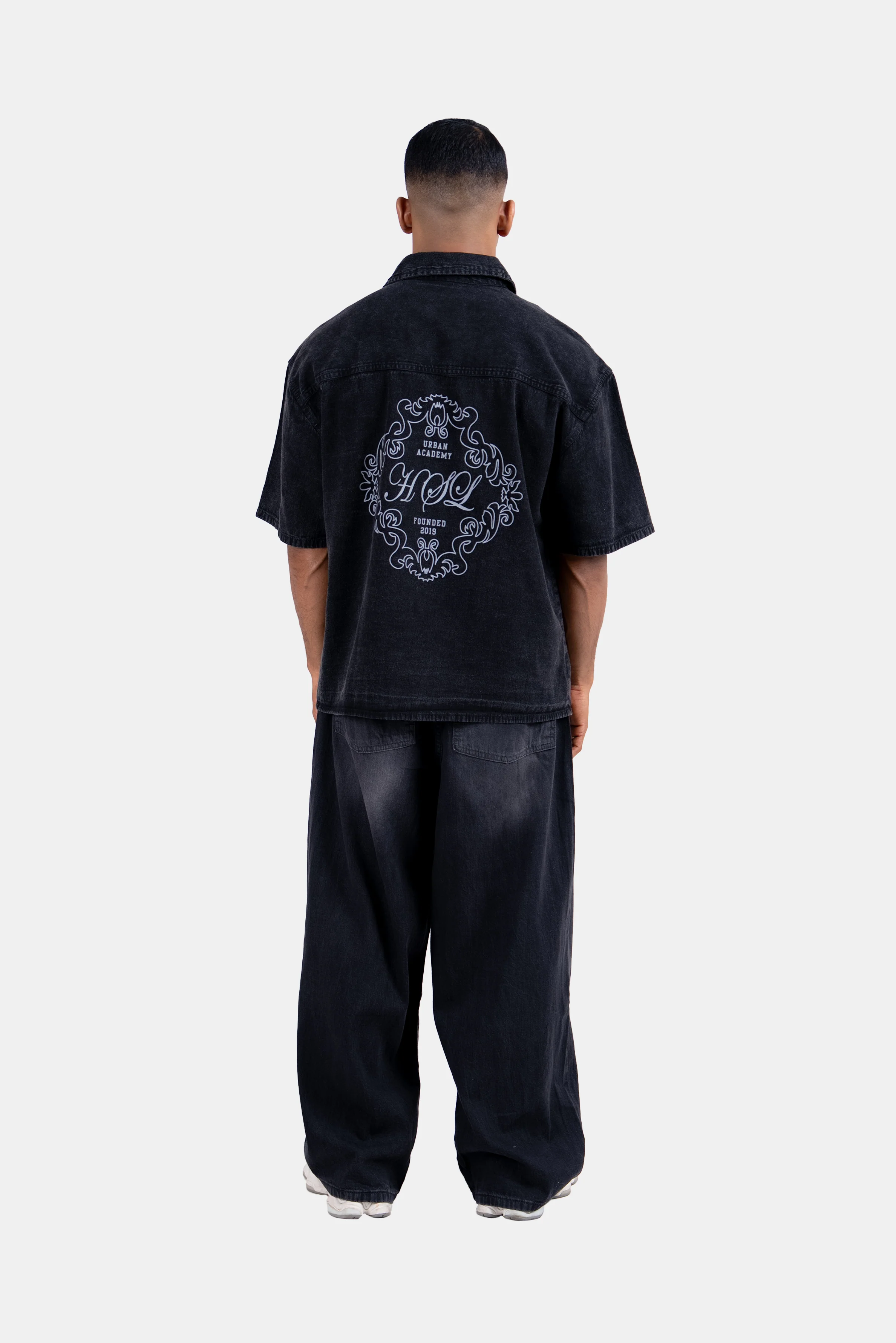 Hustle Men's Denim Shirt - Everyday Casual - Image 5