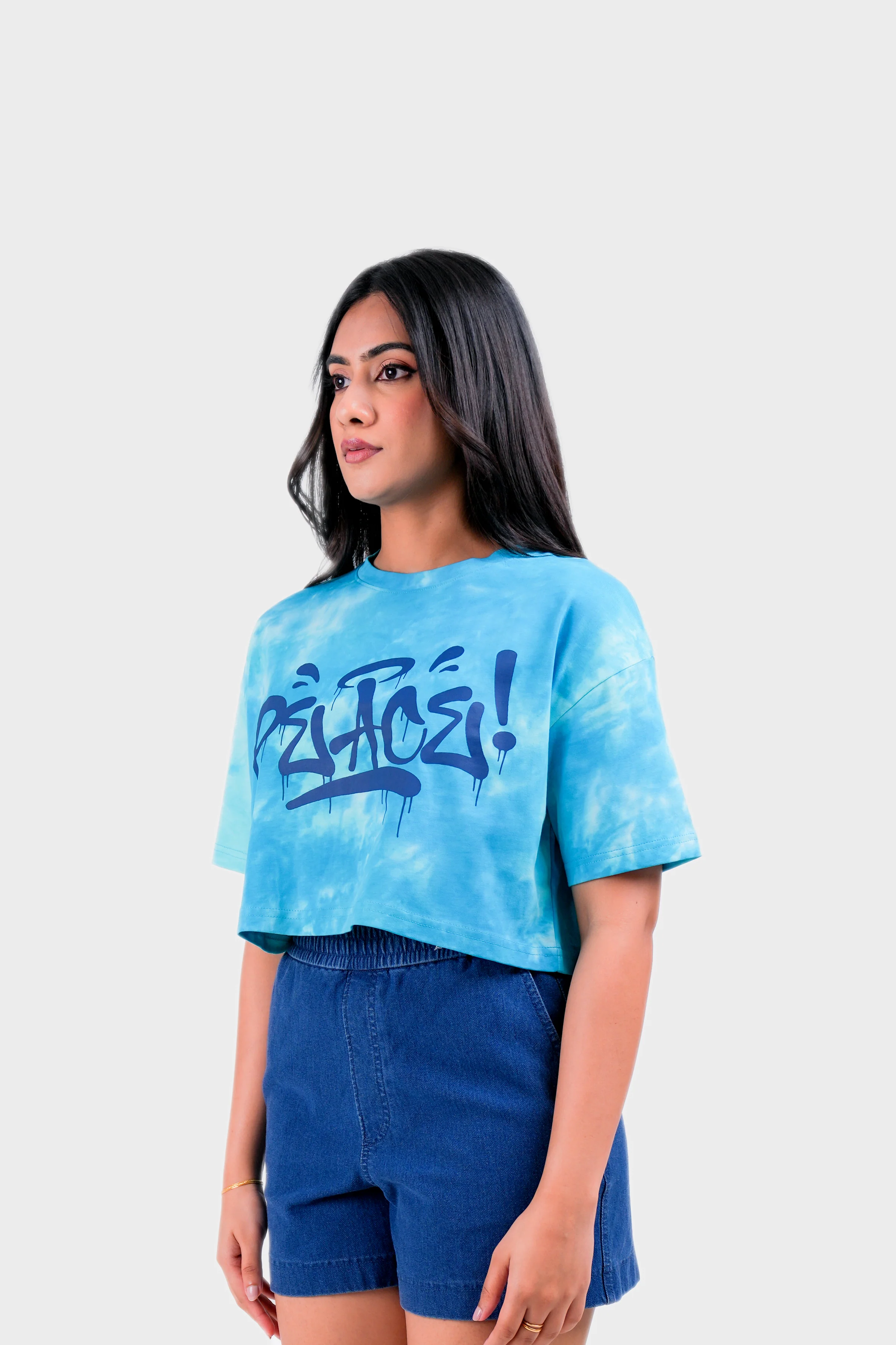 Modano Women's Tie Dye Crop Top - Casual Wear - Image 3