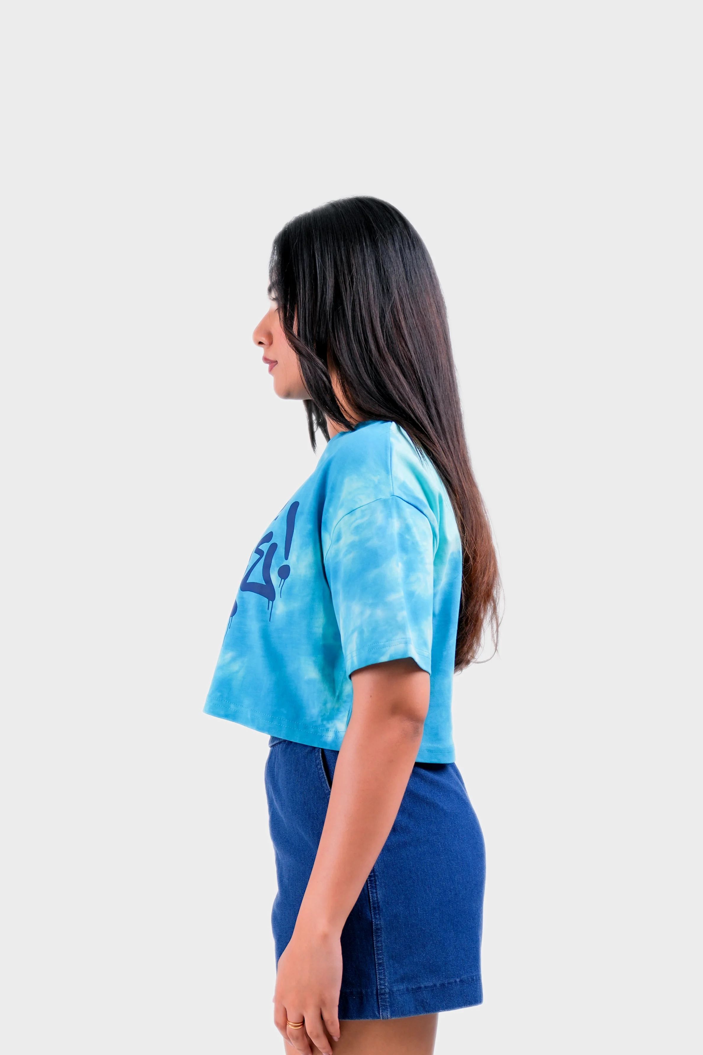 Modano Women's Tie Dye Crop Top - Casual Wear - Image 4