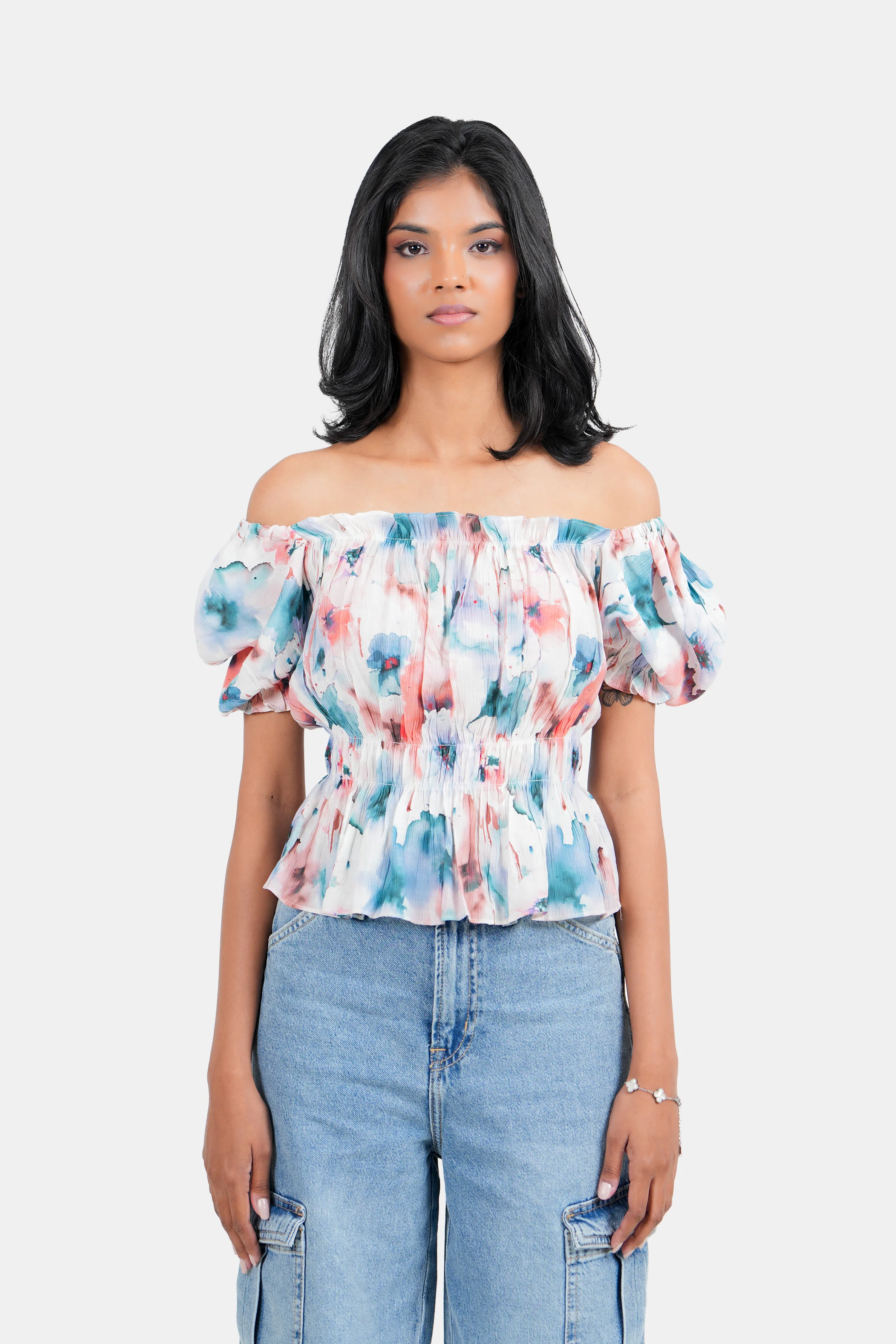 Modano Women's Crop Shirt- Casual Wear - Image 3