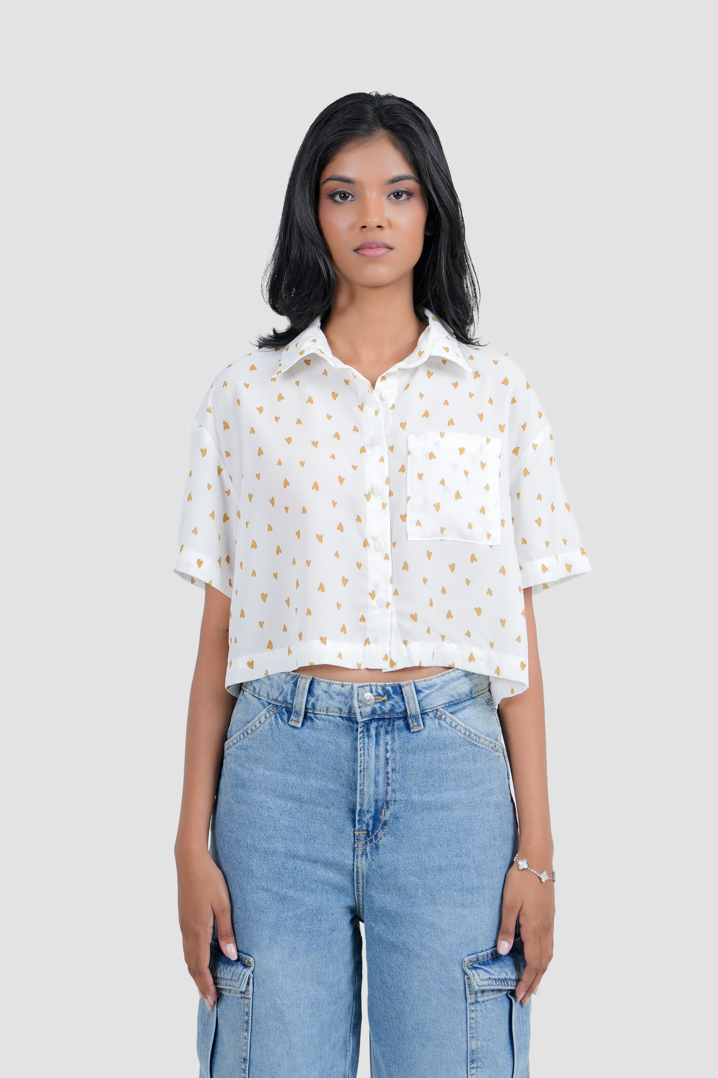 Modano Women's Crop Shirt- Casual Wear - Image 3