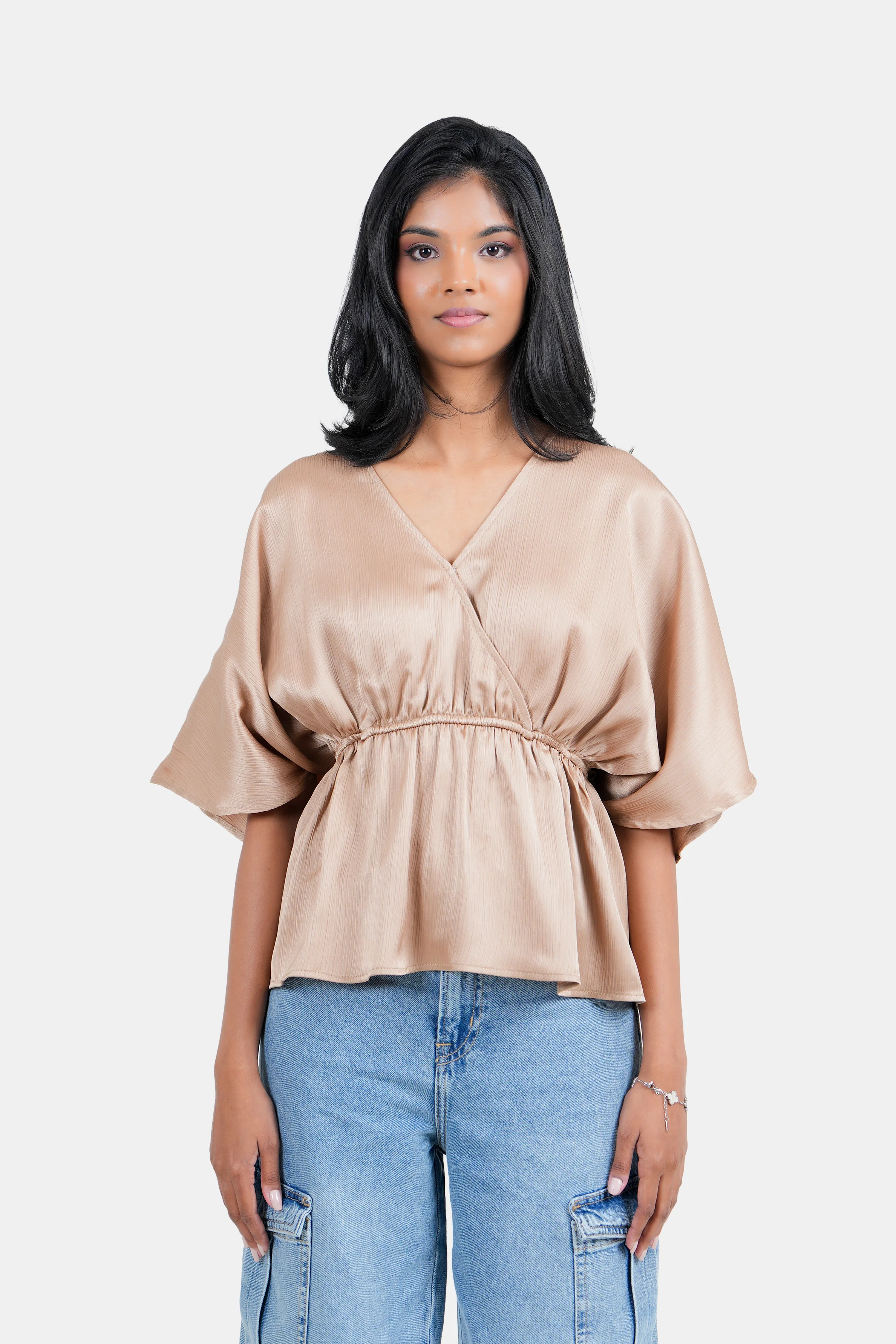 Modano Women’s Cross Neck Top – Casual Wear - Image 3