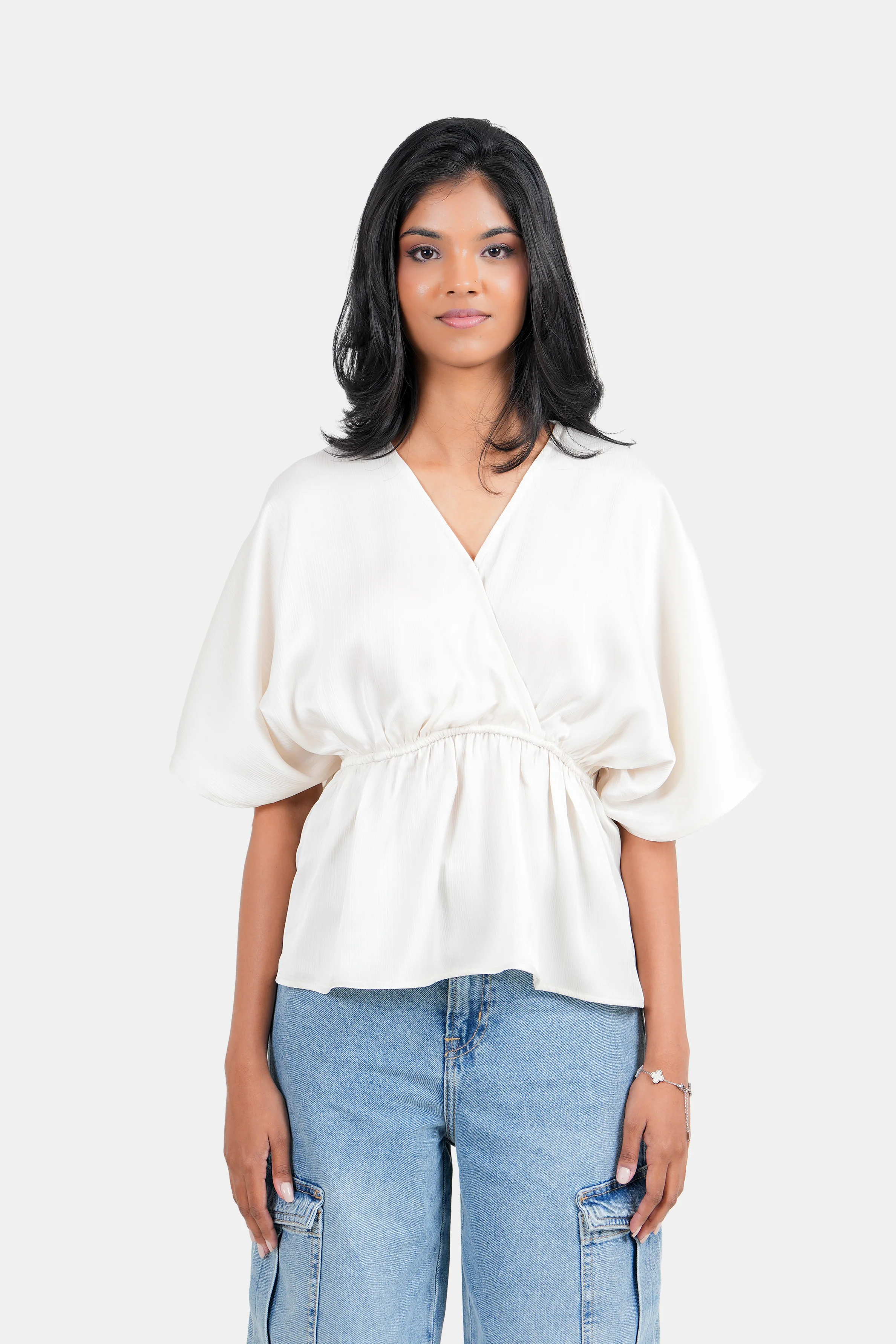 Modano Women’s Cross Neck Top – Casual Wear - Image 4