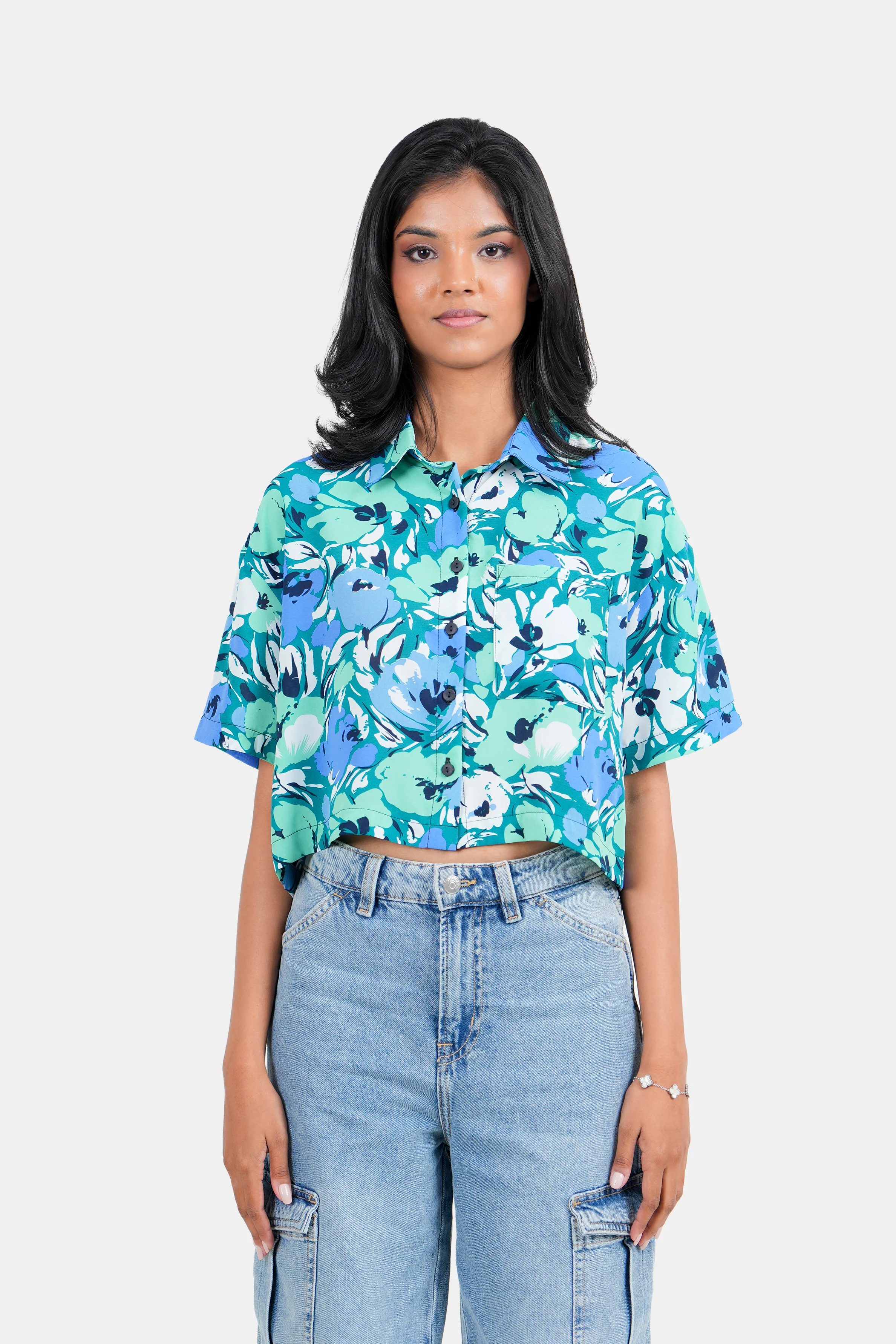 Modano  Women's Crop Shirt - Casual Wear - Image 3