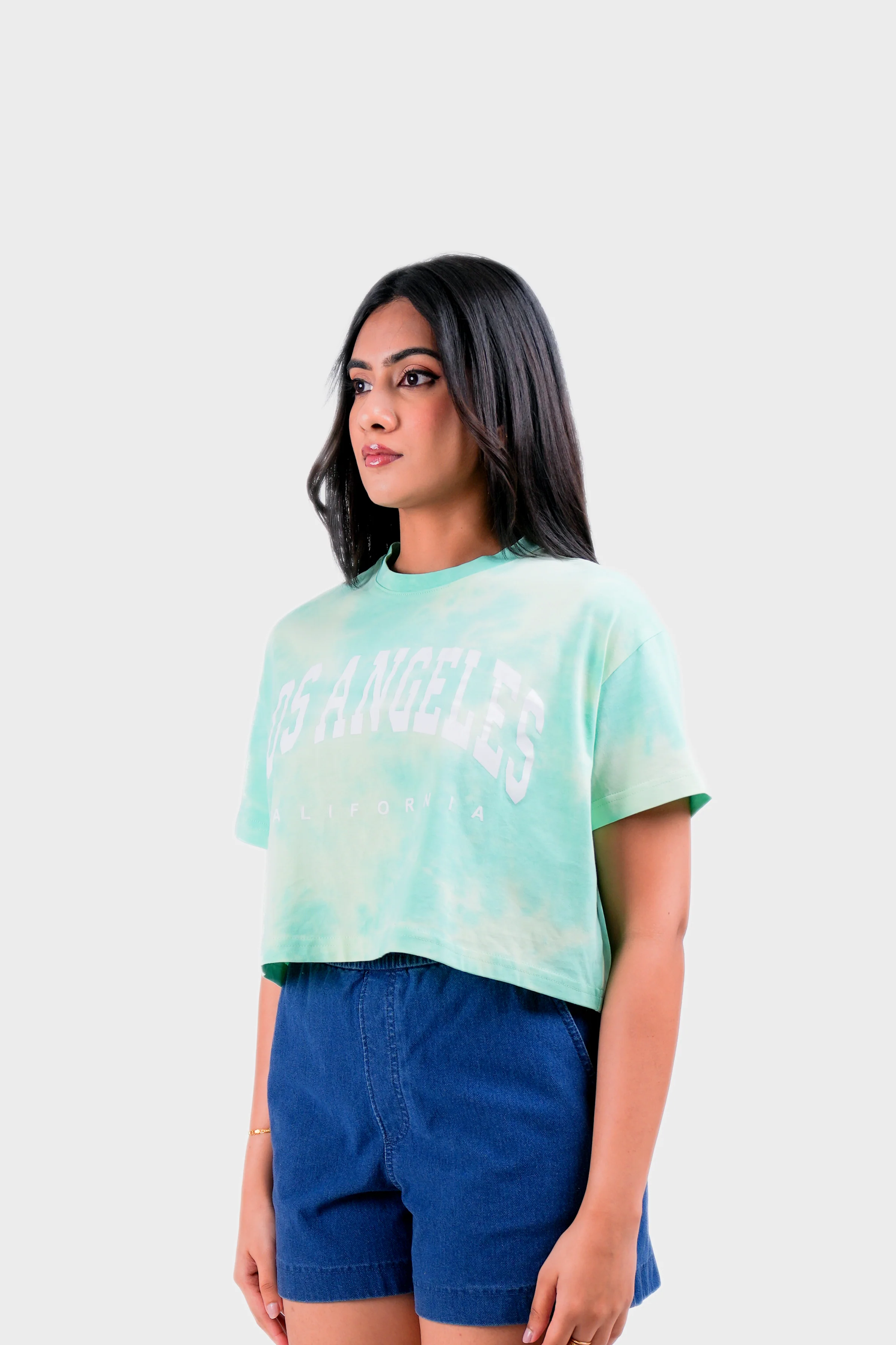 Modano Women's Tie Dye Crop Top - Casual Wear - Image 4