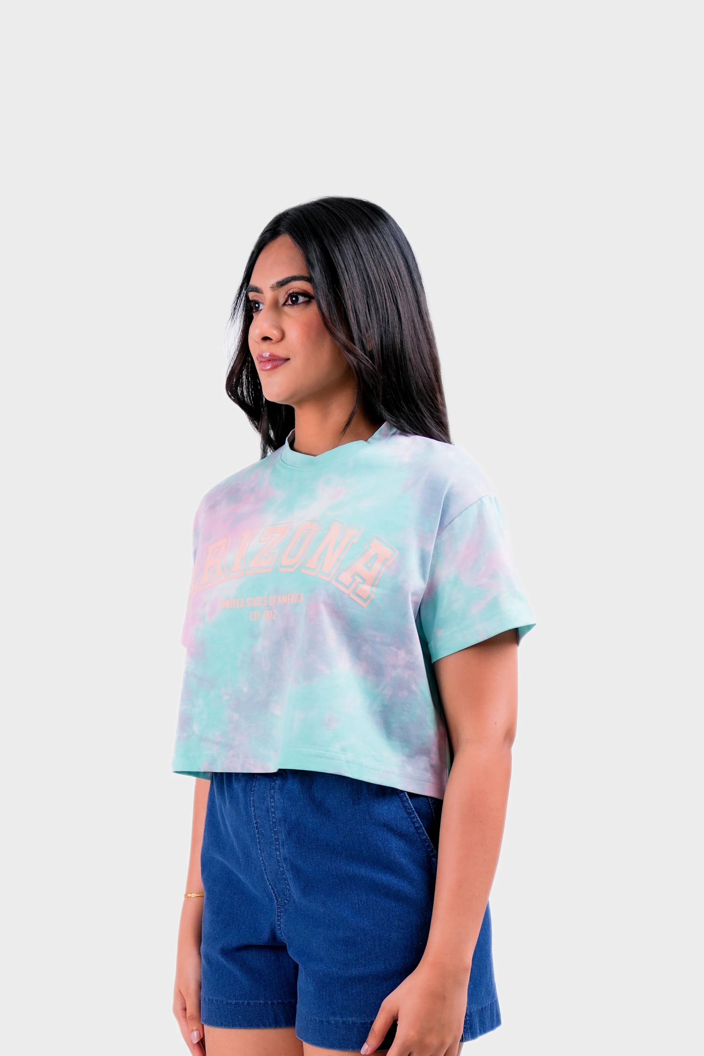 Modano Women's Tie Dye Crop Top - Casual Wear - Image 3